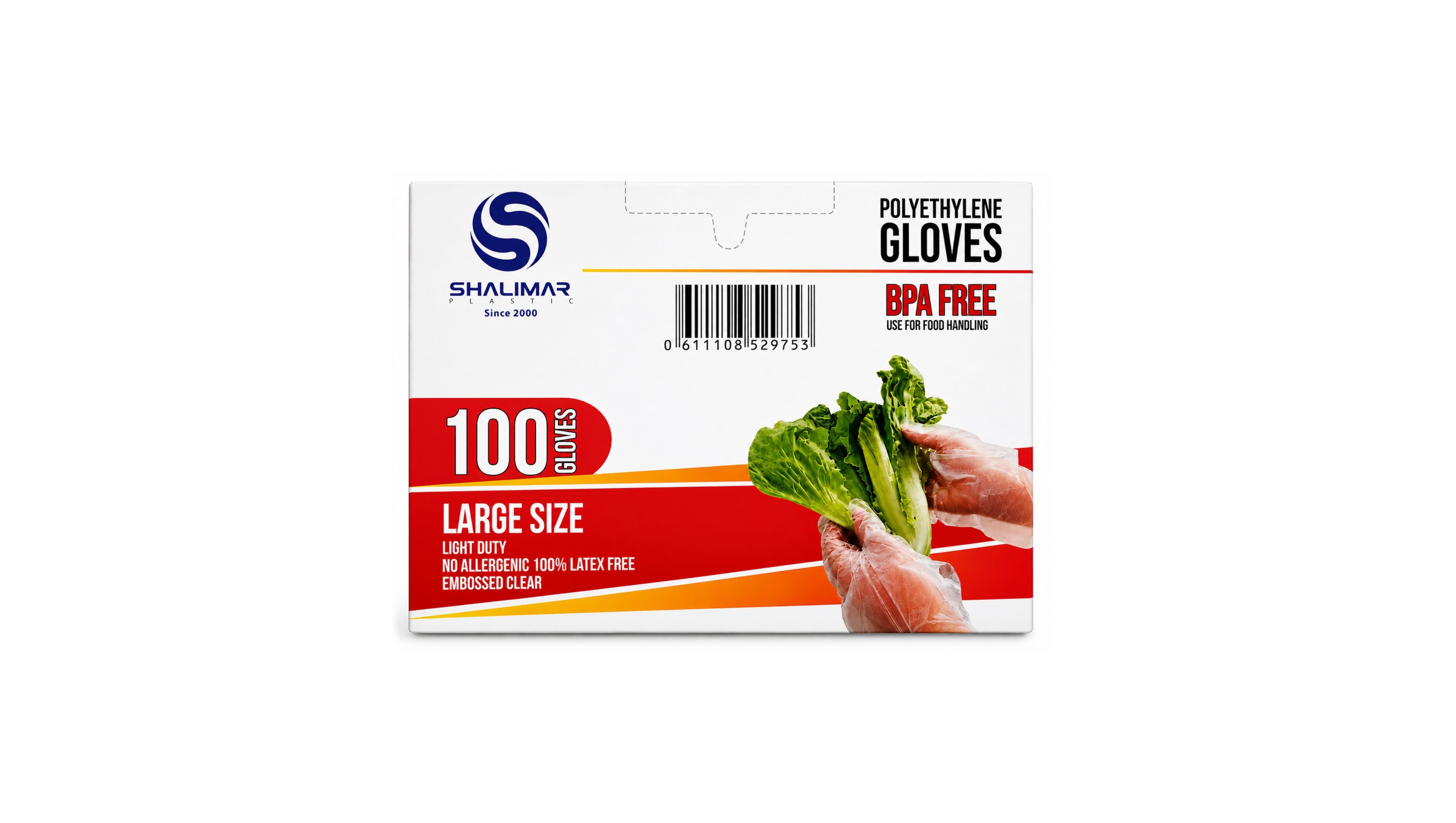 PE GLOVES LARGE SIZE 
