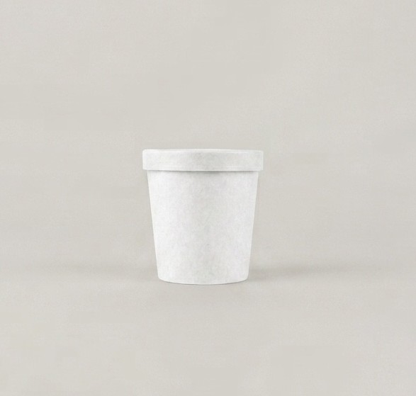 WHITE KRAFT SOUP BOWL