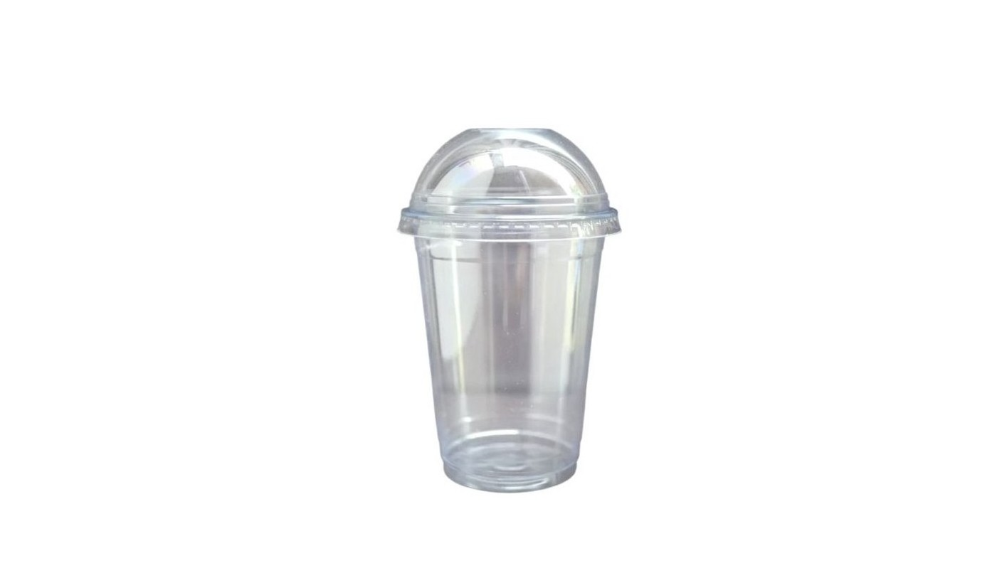 CLEAR PLASTIC JUICE CUP