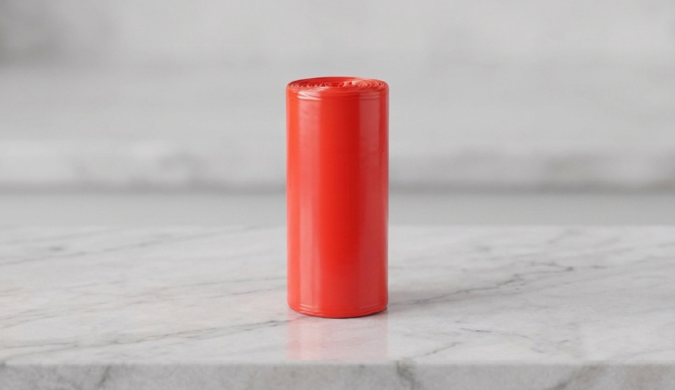 RED COLOR TRASH BAG