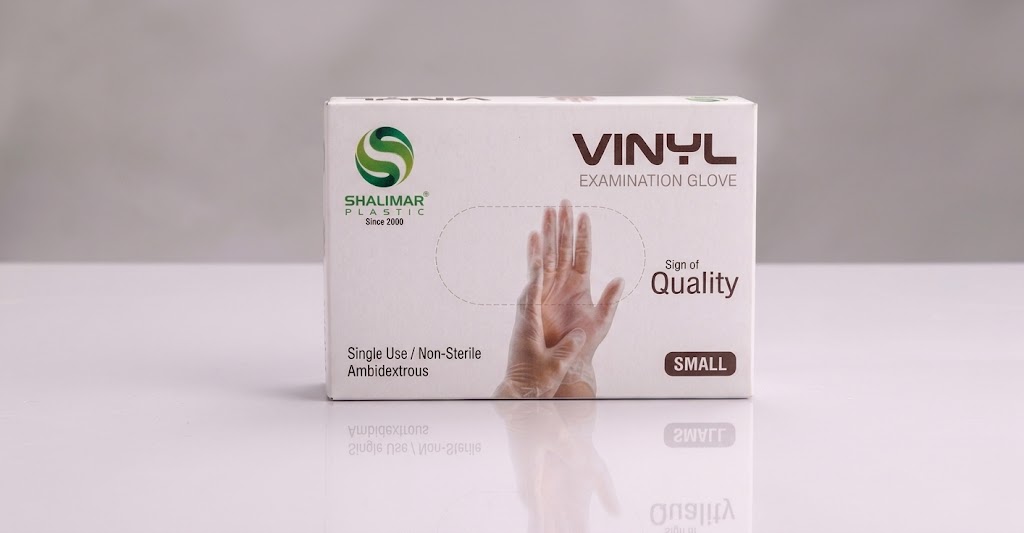 White Vinyl Gloves Small